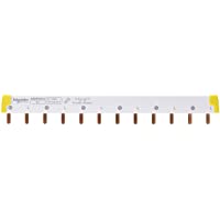 Schneider Electric A9XPH212 Acti 9- Peines de Conexión- Fácil de Cortar- 2P 12 Módulos 100A